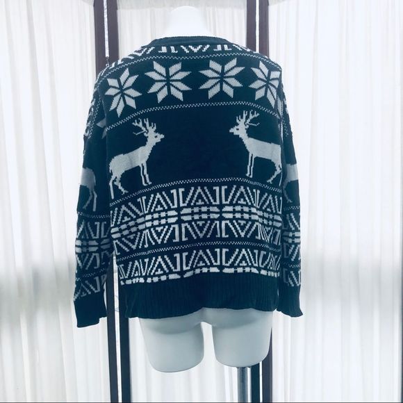 Reindeer Festive Folk Legend Cardigan Sweater - Picture 2 of 16